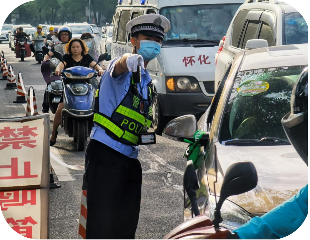 懷化交警護(hù)航高考