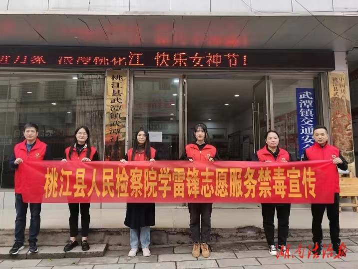 桃江縣檢察院開展“學(xué)雷鋒禁毒宣傳”活動