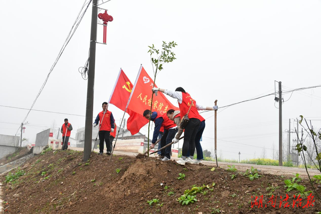 春風十里正當時 檢察植樹添新綠