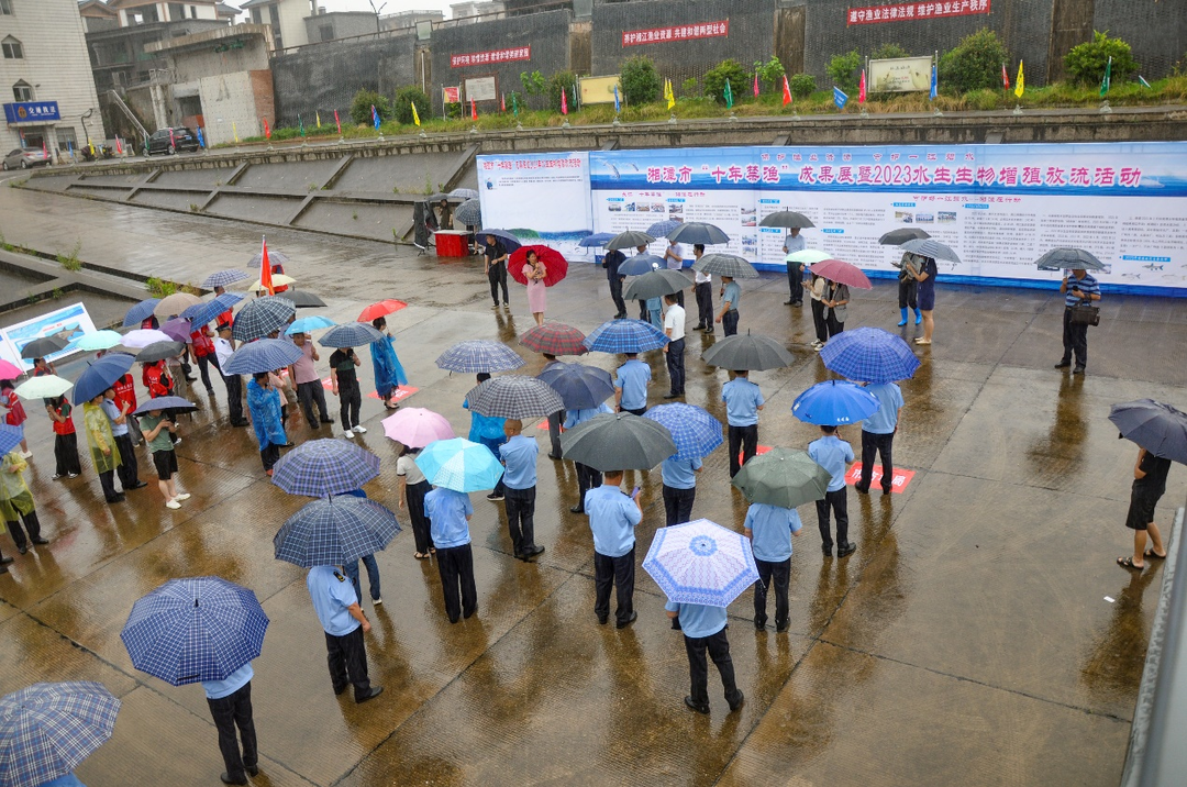 “保護漁業(yè)資源守護一江碧水” 湘潭市“十年禁漁”成果展暨2023年水生生物增殖放流活動