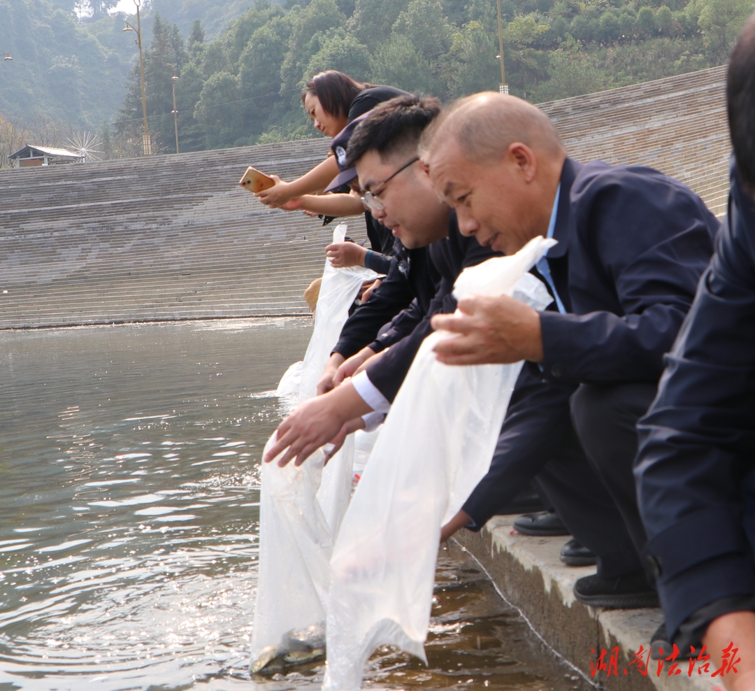 古丈檢察：開(kāi)展增殖放流 助力生態(tài)修復(fù)