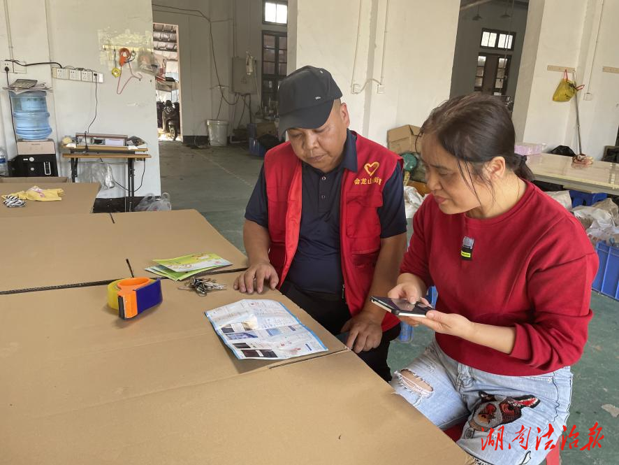 會(huì)龍山街道：“湘易辦”宣傳進(jìn)企業(yè)