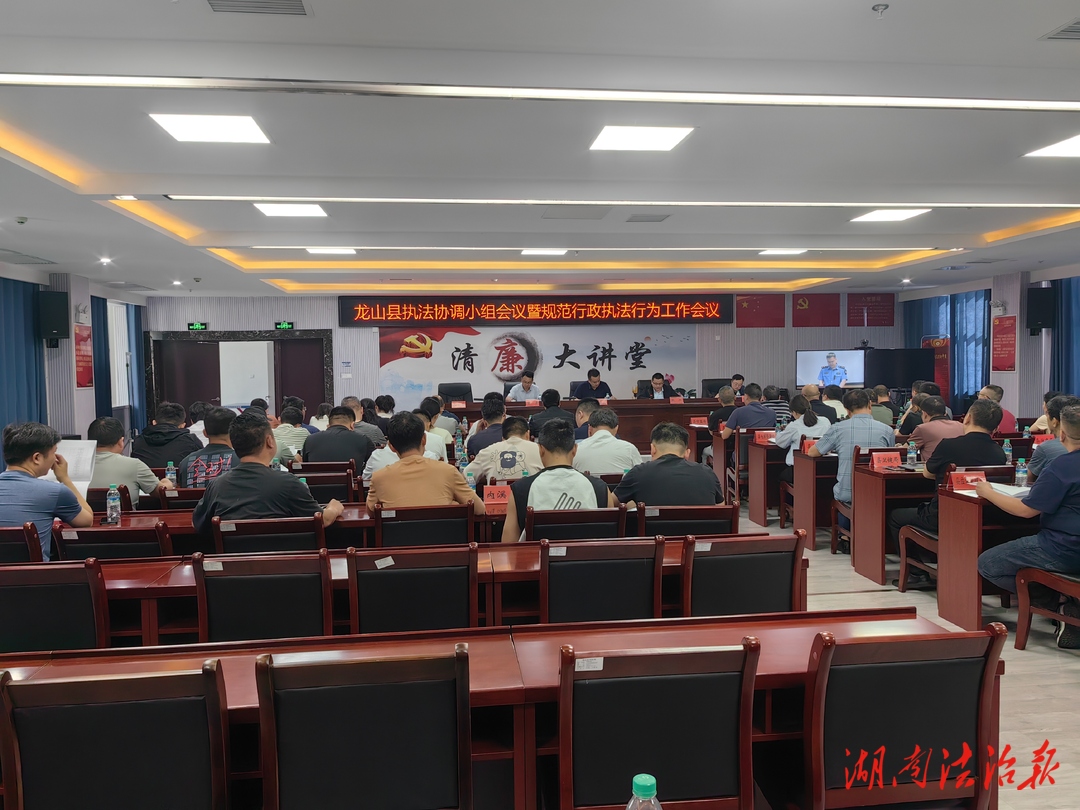 龙山县召开县委全面依法治县委员会执法协调小组2024年第一次会议