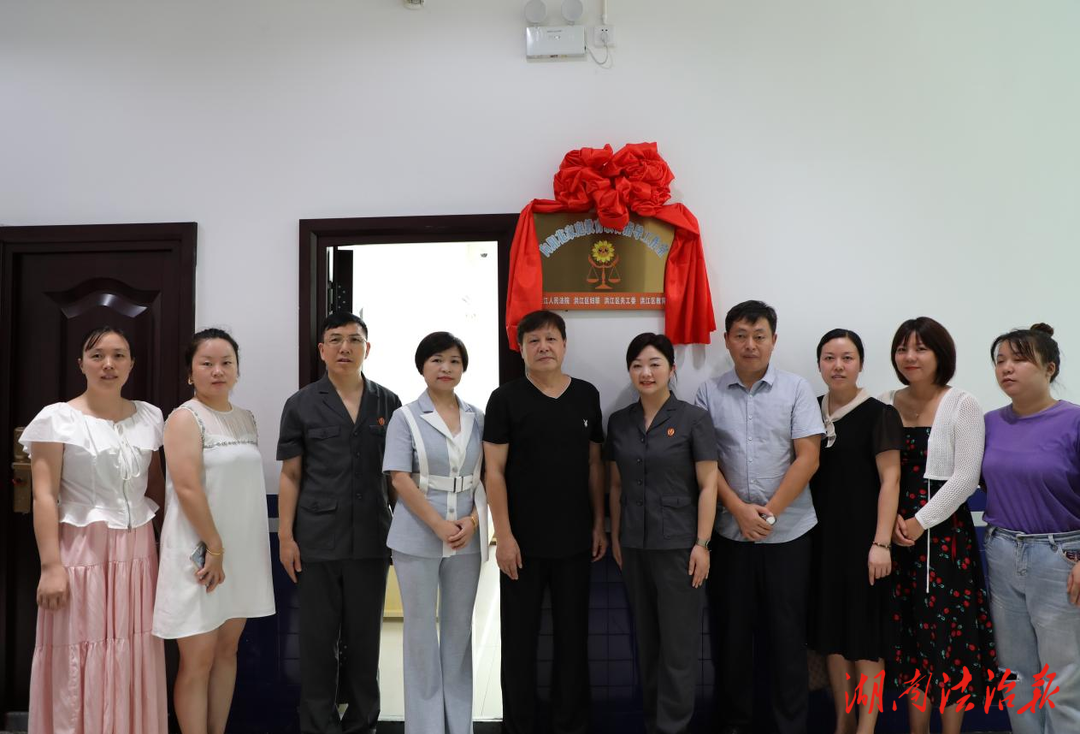洪江法院“向阳花”家庭教育联合指导工作室揭牌成立