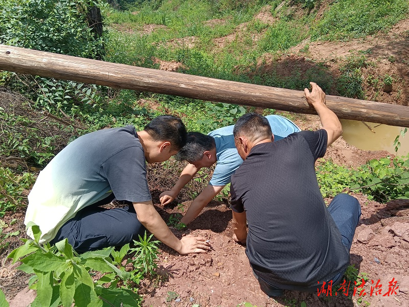 吉首市公安局森林公安黨支部：“戰(zhàn)”高溫 迎“烤”驗(yàn) 充分發(fā)揮黨員民輔警先鋒模范作用