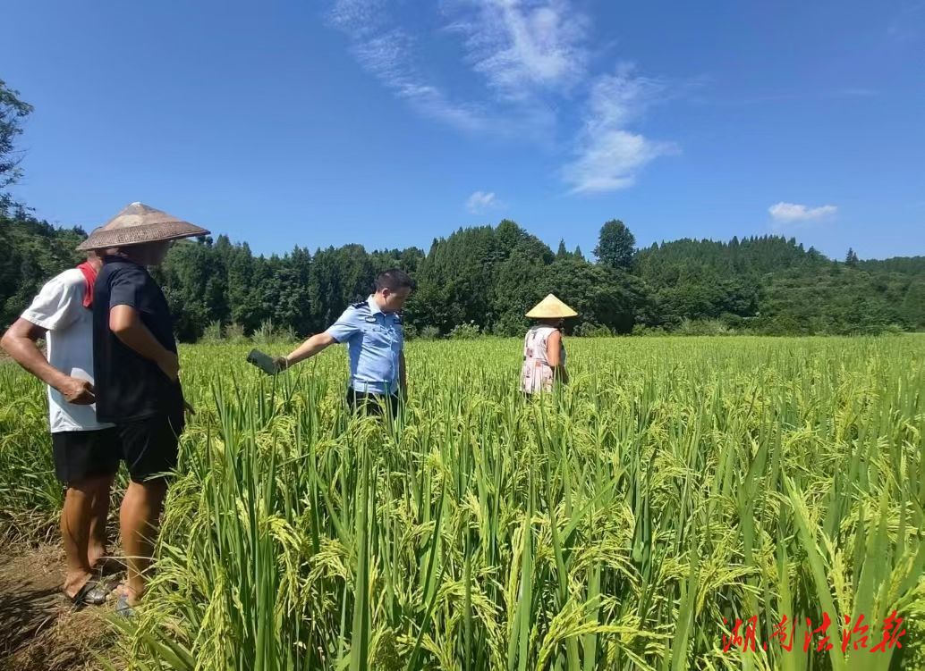 瀘溪公安：田間送上“及時(shí)雨” 握手言和保豐收