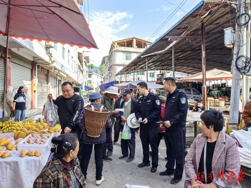 龍山公安：反詐宣傳進(jìn)集市 筑牢群眾“安全網(wǎng)”