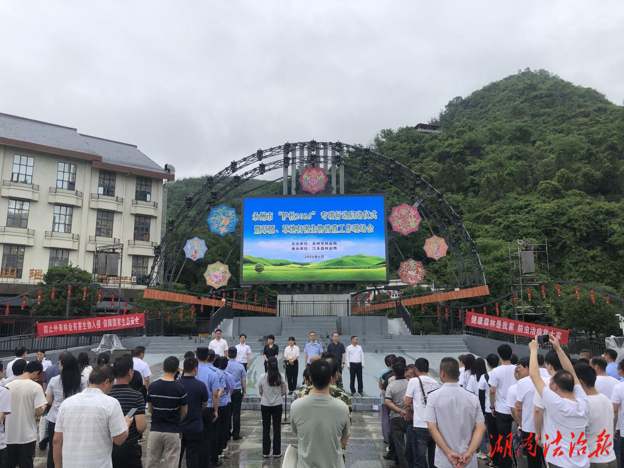 永州市啟動(dòng)“護(hù)松2025”打擊涉松材線蟲(chóng)病疫木違法犯罪專項(xiàng)行動(dòng)