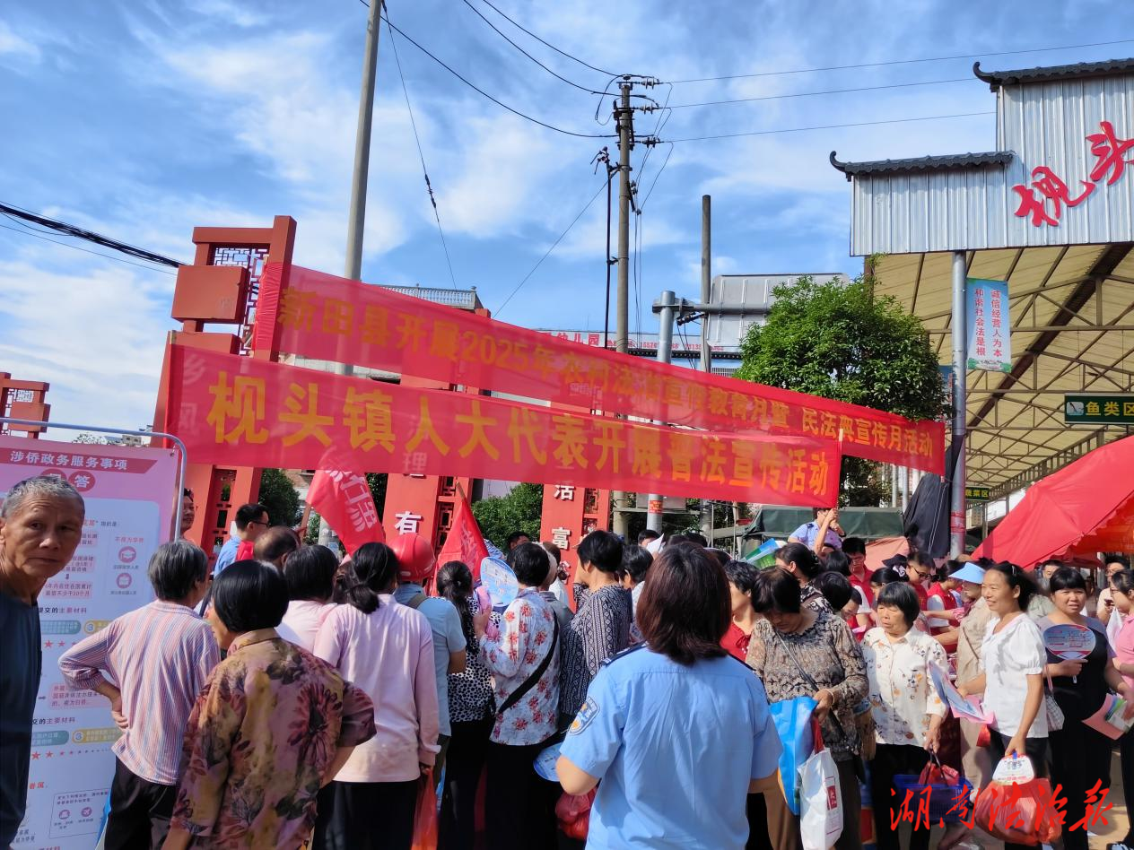 新田縣枧頭鎮(zhèn)：代表履職“零距離” 圩日普法惠民生