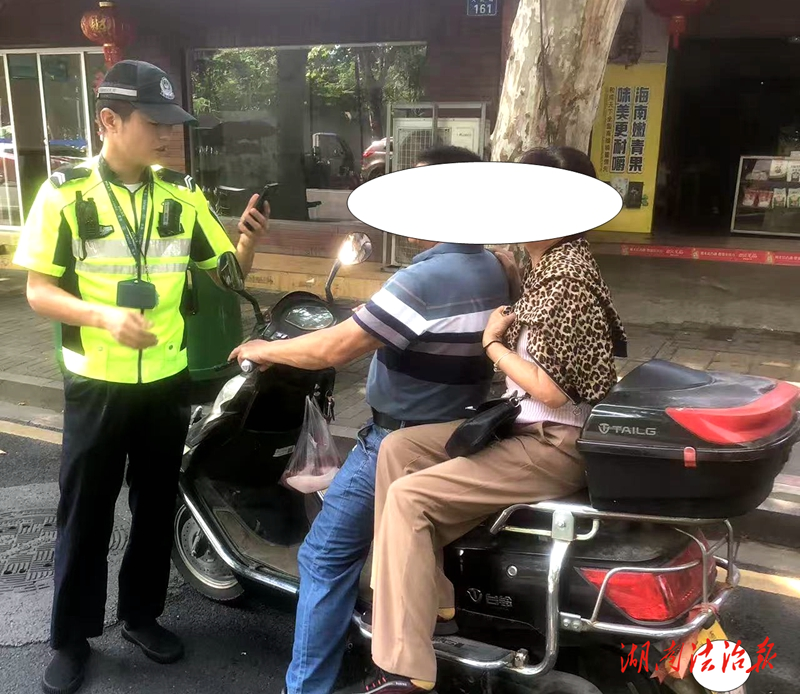 常德交警“整治+宣傳”同發(fā)力推進“戴帽”工程護平安