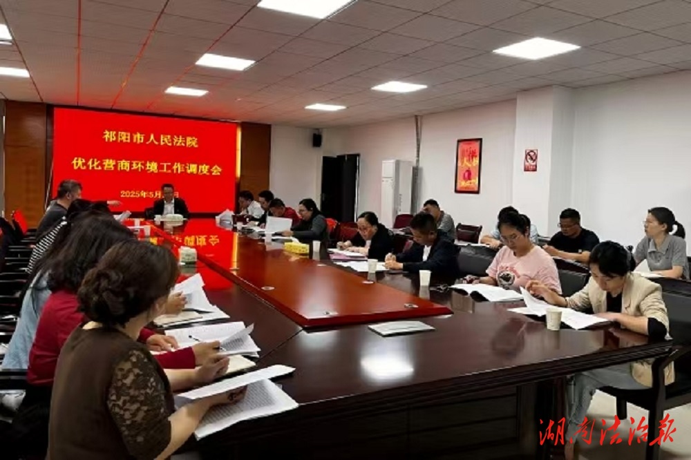 祁陽市法院召開優(yōu)化營商環(huán)境工作調(diào)度會