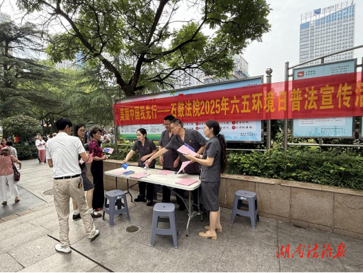 共筑美麗中國法治防線——石鼓法院開展六五世界環(huán)境日普法宣傳活動