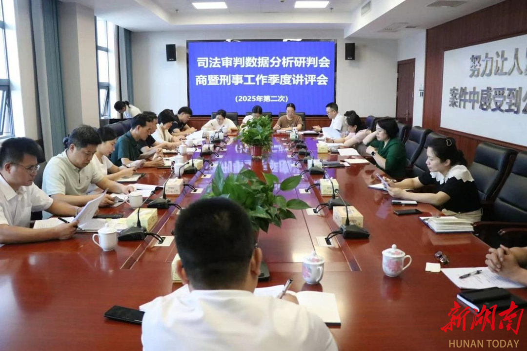 攸縣法院召開司法審判數(shù)據(jù)分析研判會(huì)商暨刑事工作講評(píng)