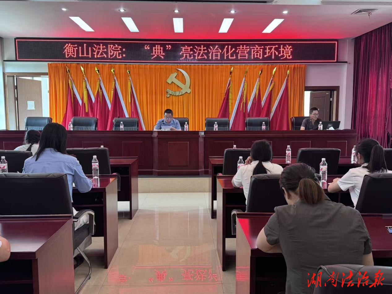 法治賦能添動力 護(hù)企發(fā)展顯擔(dān)當(dāng)——衡山法院在行動！