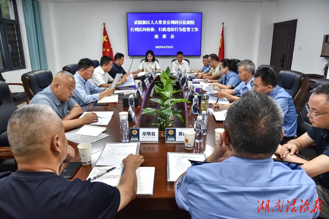 武陵源區(qū)人大常委會主任調(diào)研檢察工作
