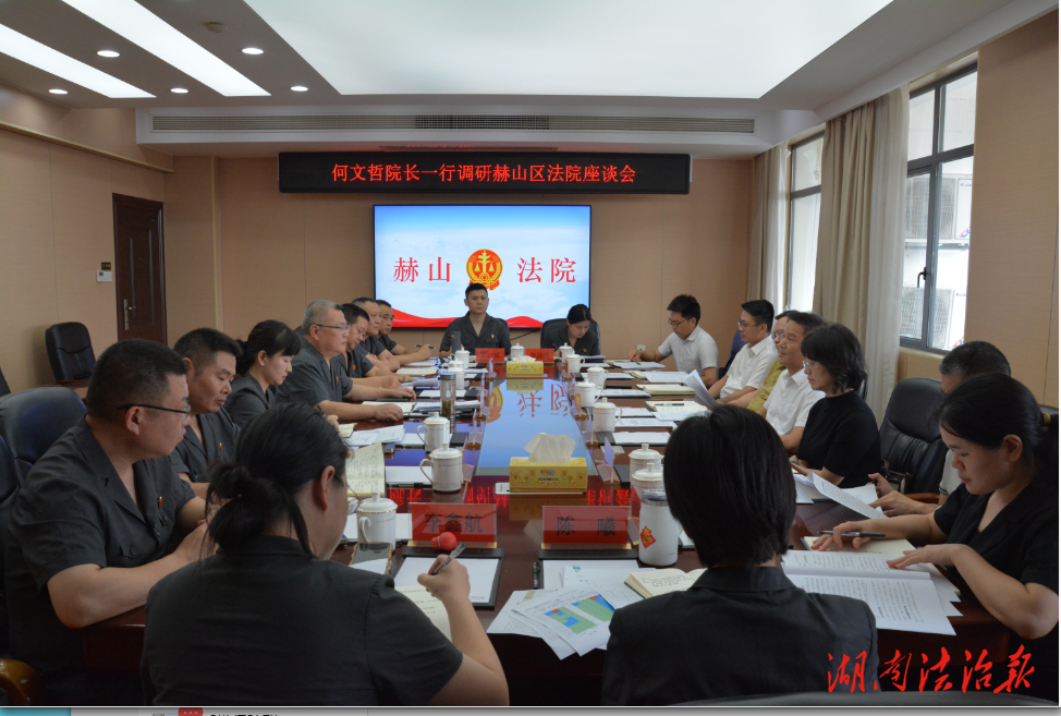 益陽市中級人民法院到基層法院開展調(diào)研指導(dǎo)工作