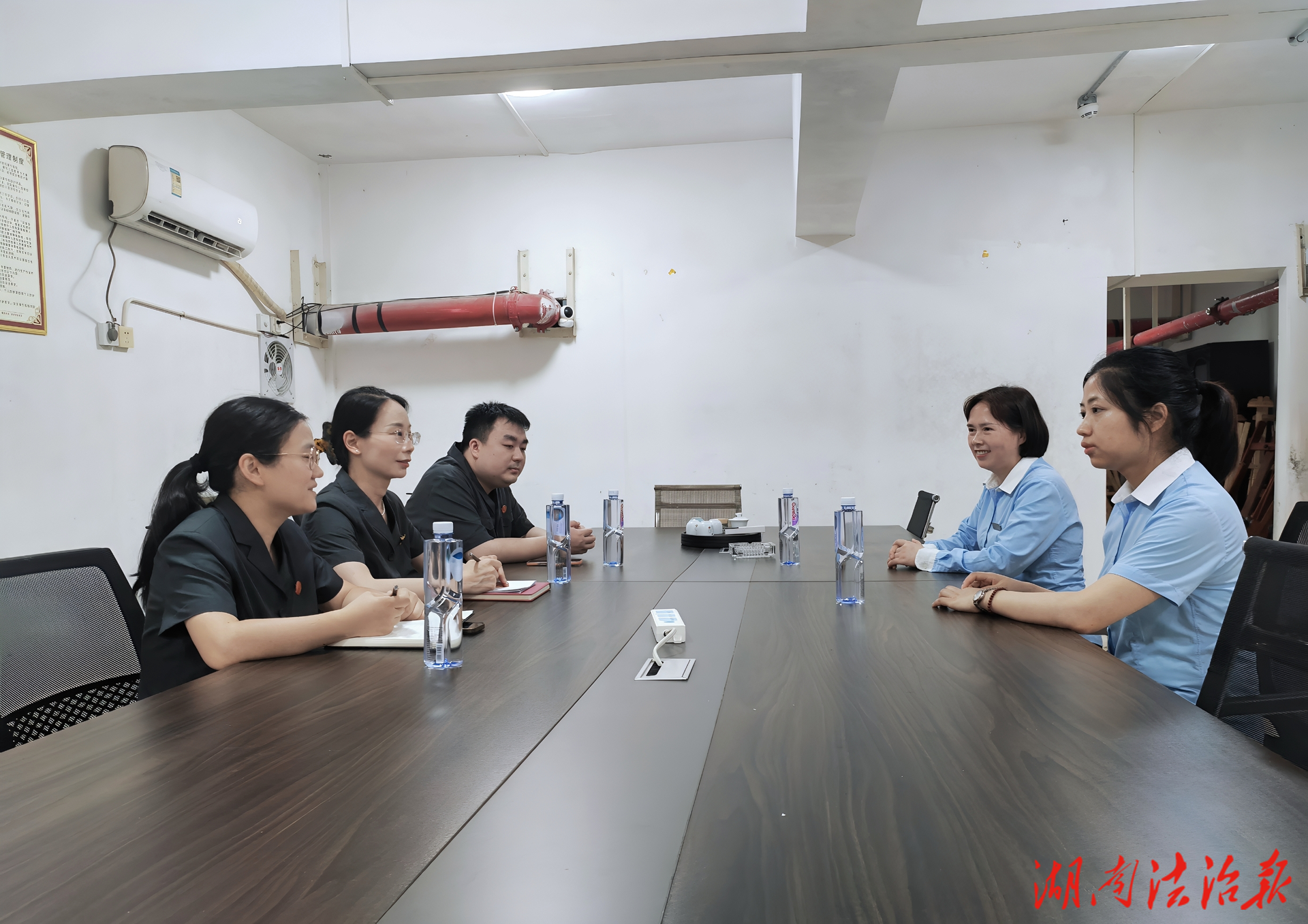 蒸湘法院實(shí)地走訪轄區(qū)物業(yè)公司