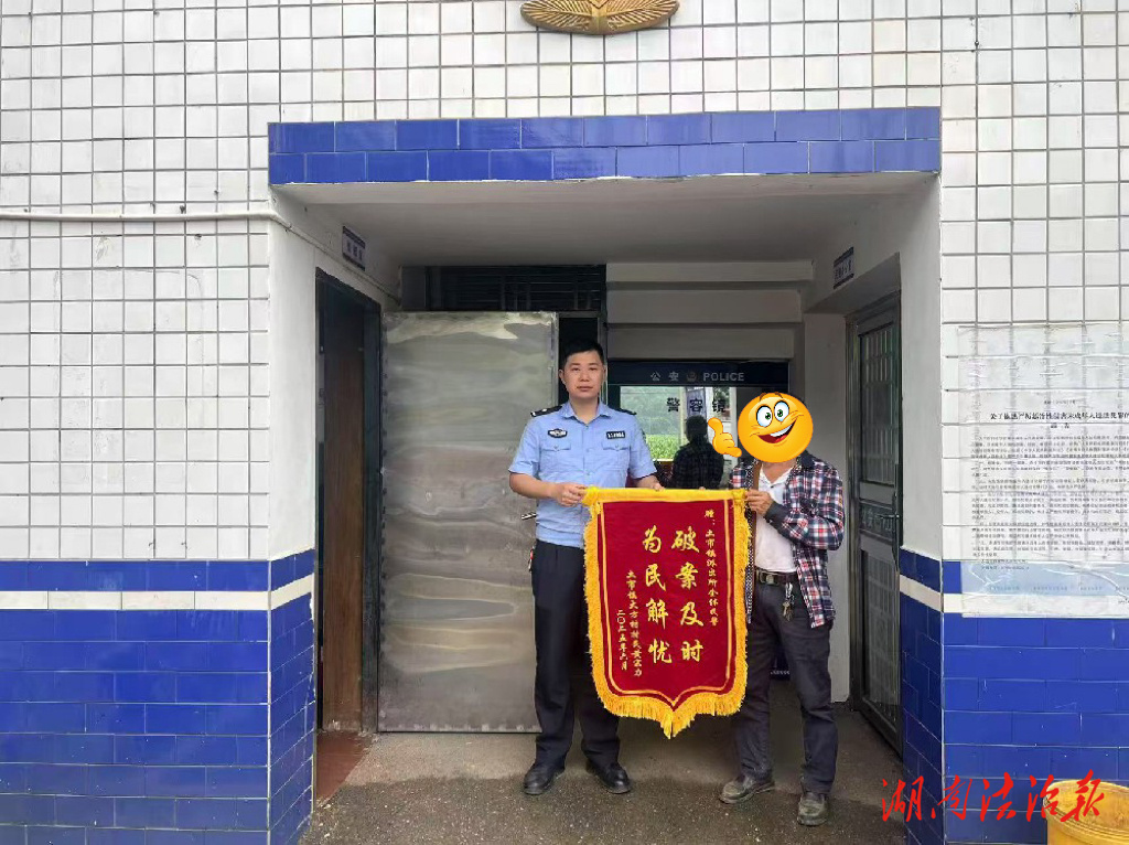 藍(lán)山公安：贊！這個(gè)派出所，錦旗+2！