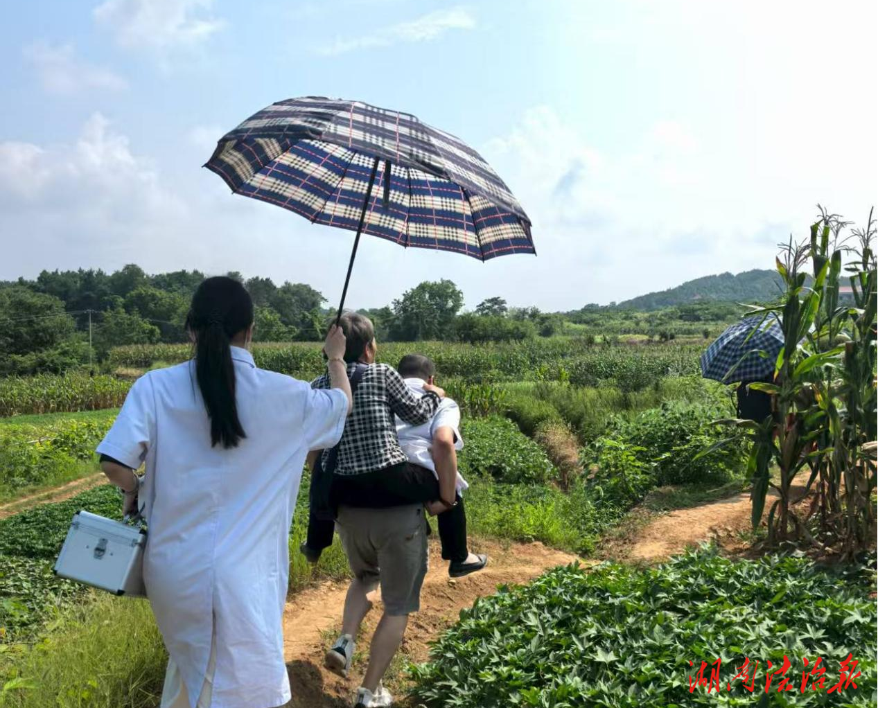祁陽(yáng)市文富市鎮(zhèn)醫(yī)生高溫下上演生命速遞，七旬老人田間中暑獲救