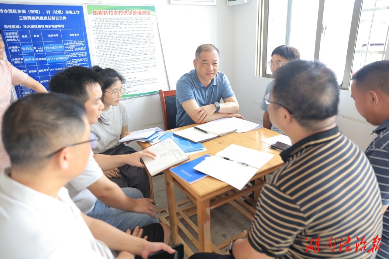 冷水灘區(qū)人民法院調(diào)研胡家橋村鄉(xiāng)村振興工作