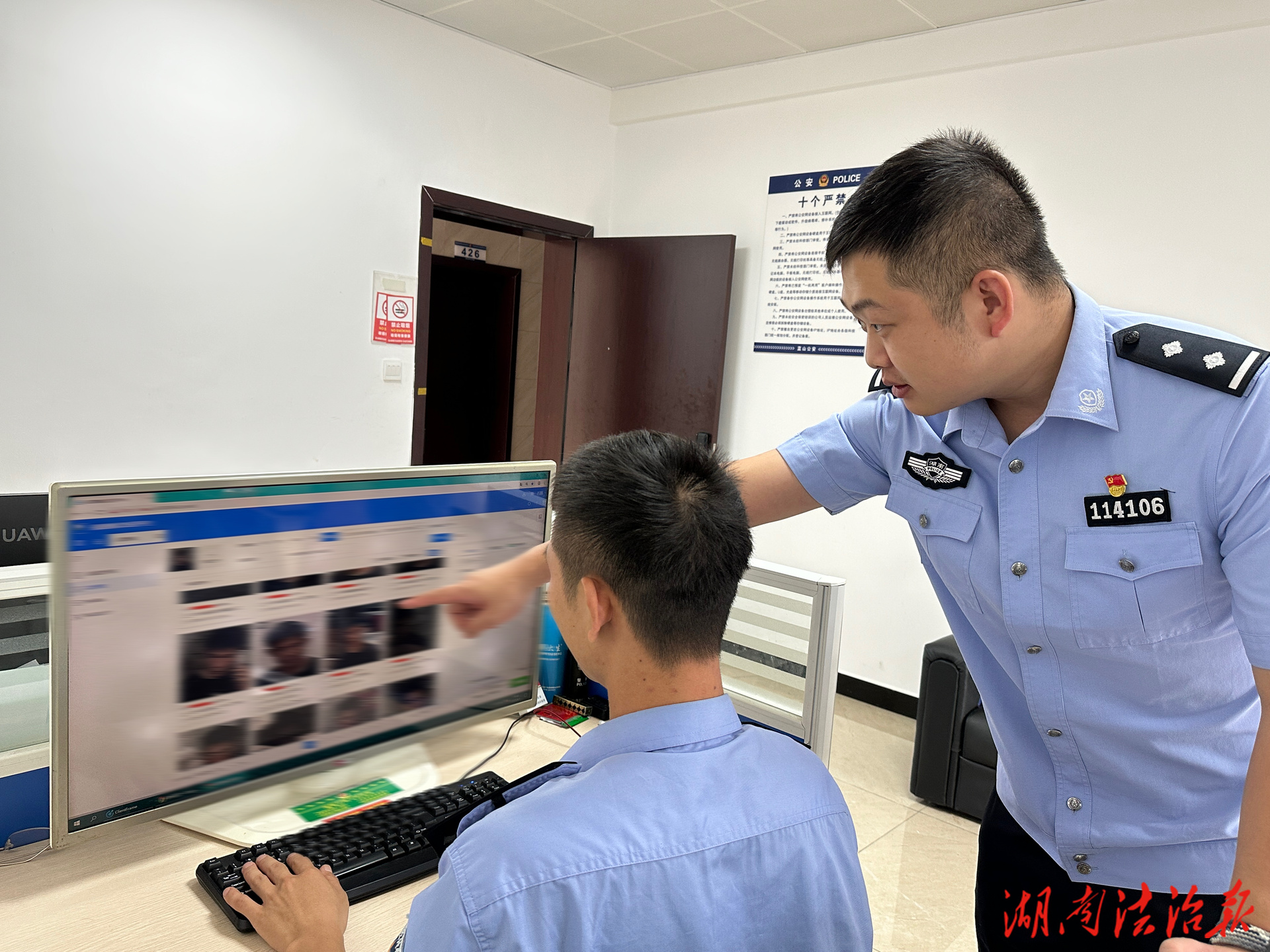 “還逃？收你們來了！”藍山公安24小時內連擒3名在逃人員