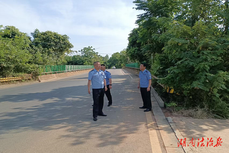 常德经开区交警：开展道路隐患排查  筑牢农村出行安全防线