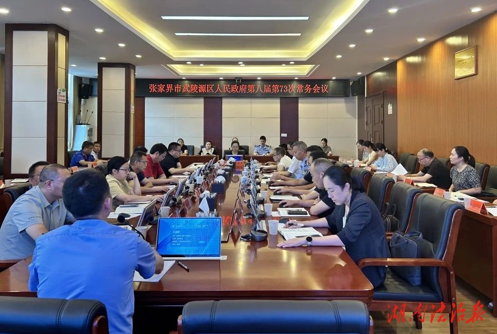 武陵源区召开政府常务会议专题研究打击治理电信网络诈骗犯罪工作