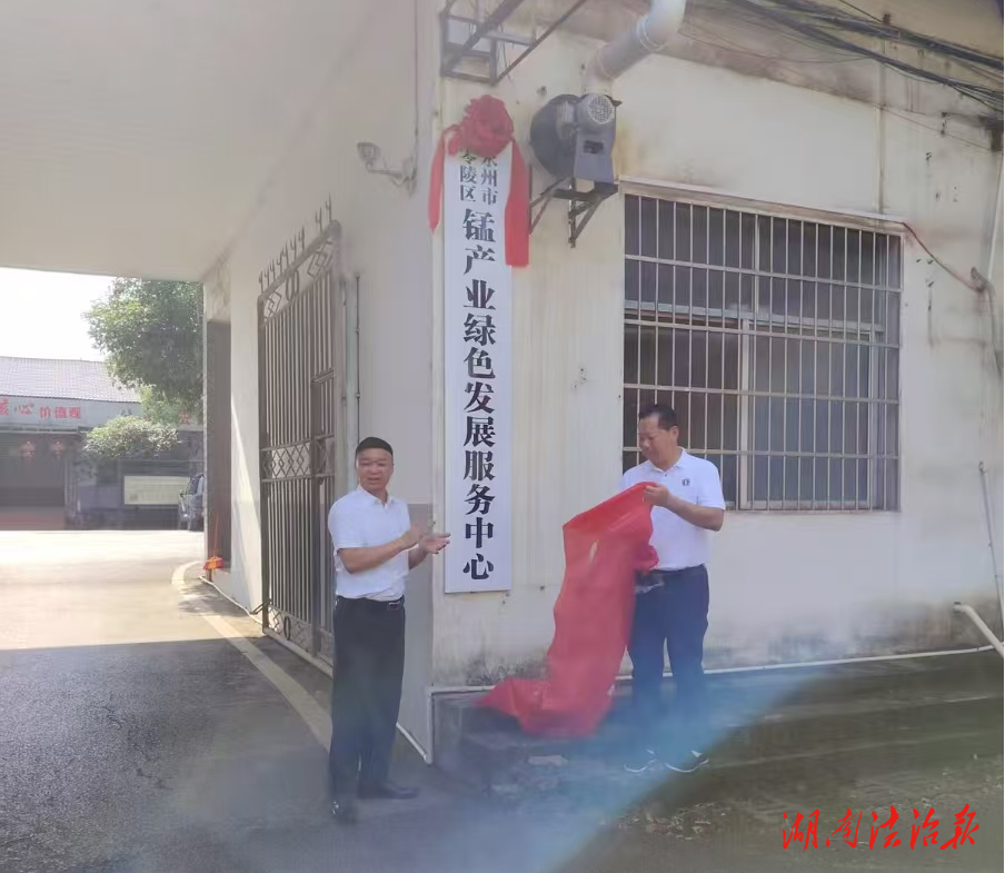 永州市零陵區(qū)錳產(chǎn)業(yè)綠色發(fā)展服務(wù)中心掛牌成立