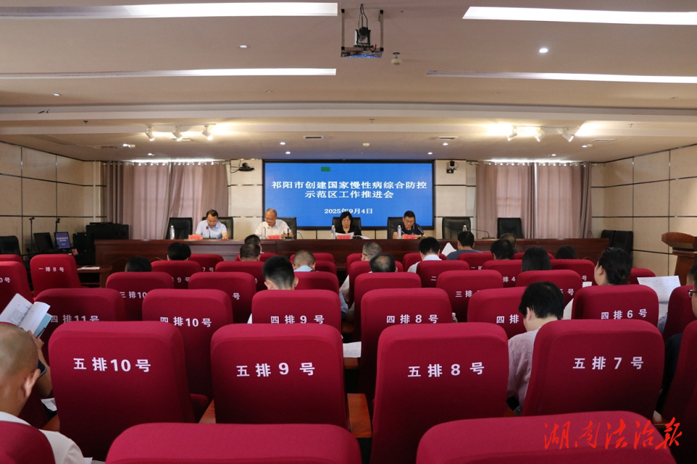 祁陽市召開國家慢性病綜合防控示范區(qū)創(chuàng)建工作推進會議