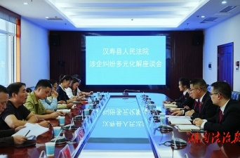 精準(zhǔn)回應(yīng)企業(yè)個(gè)性化需求 漢壽法院組織召開涉企糾紛多元化解座談會(huì)