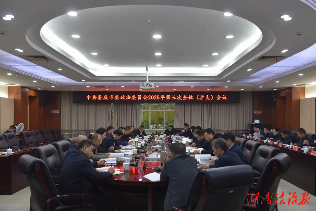 婁底市委政法委員會2025年第三次全體（擴大）會議召開  蔣天海主持