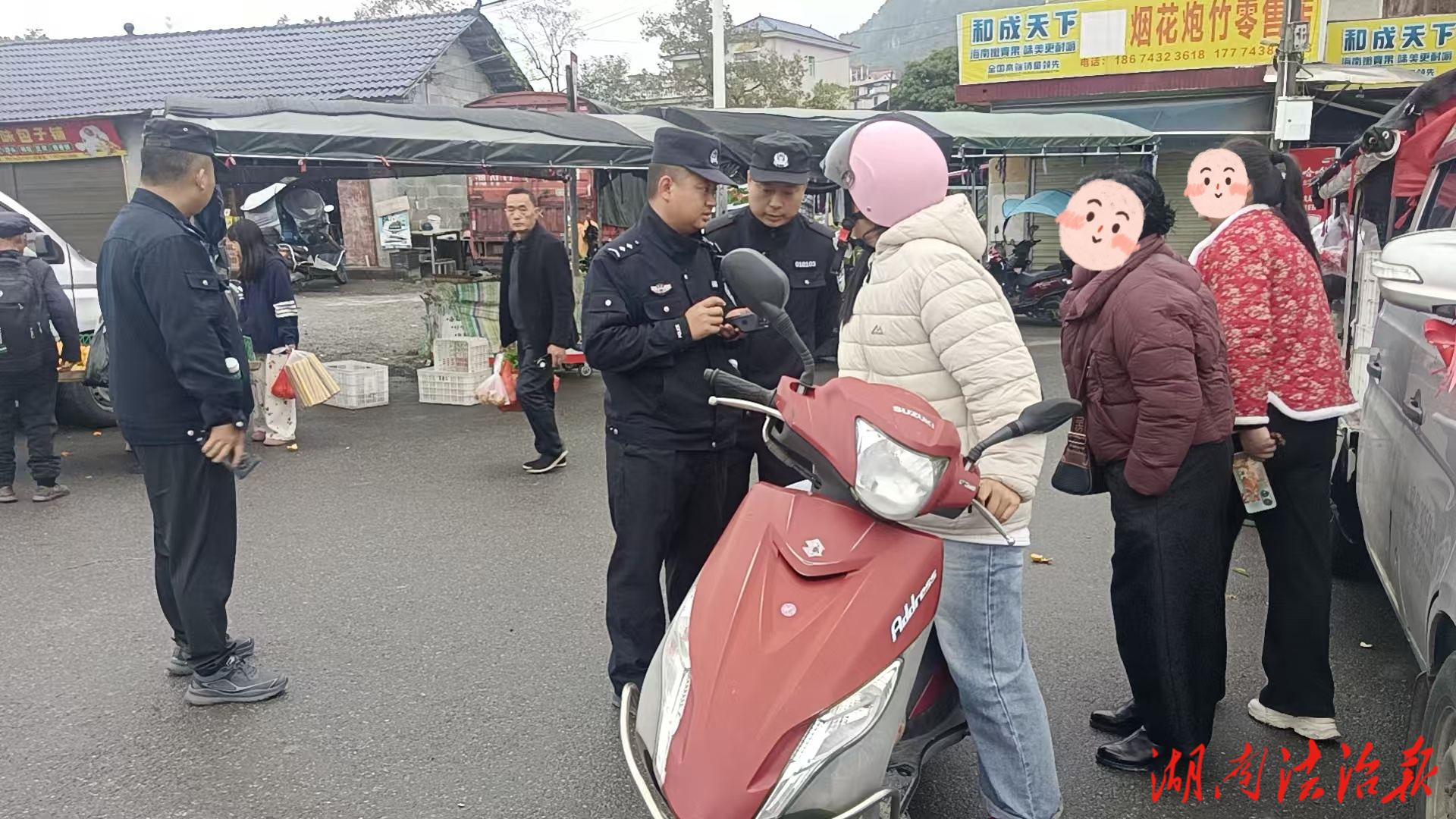 【平安护航】花垣公安龙潭派出所：开展交通安全检查 护航群众出行路