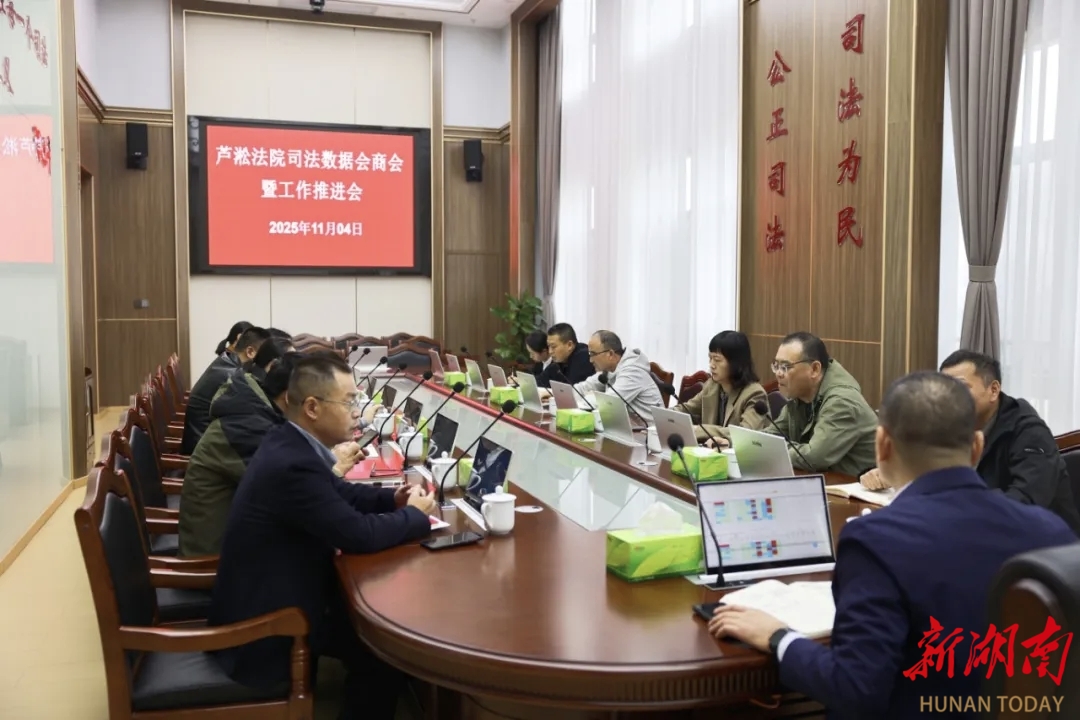 株洲市蘆淞法院召開(kāi)司法數(shù)據(jù)會(huì)商會(huì)