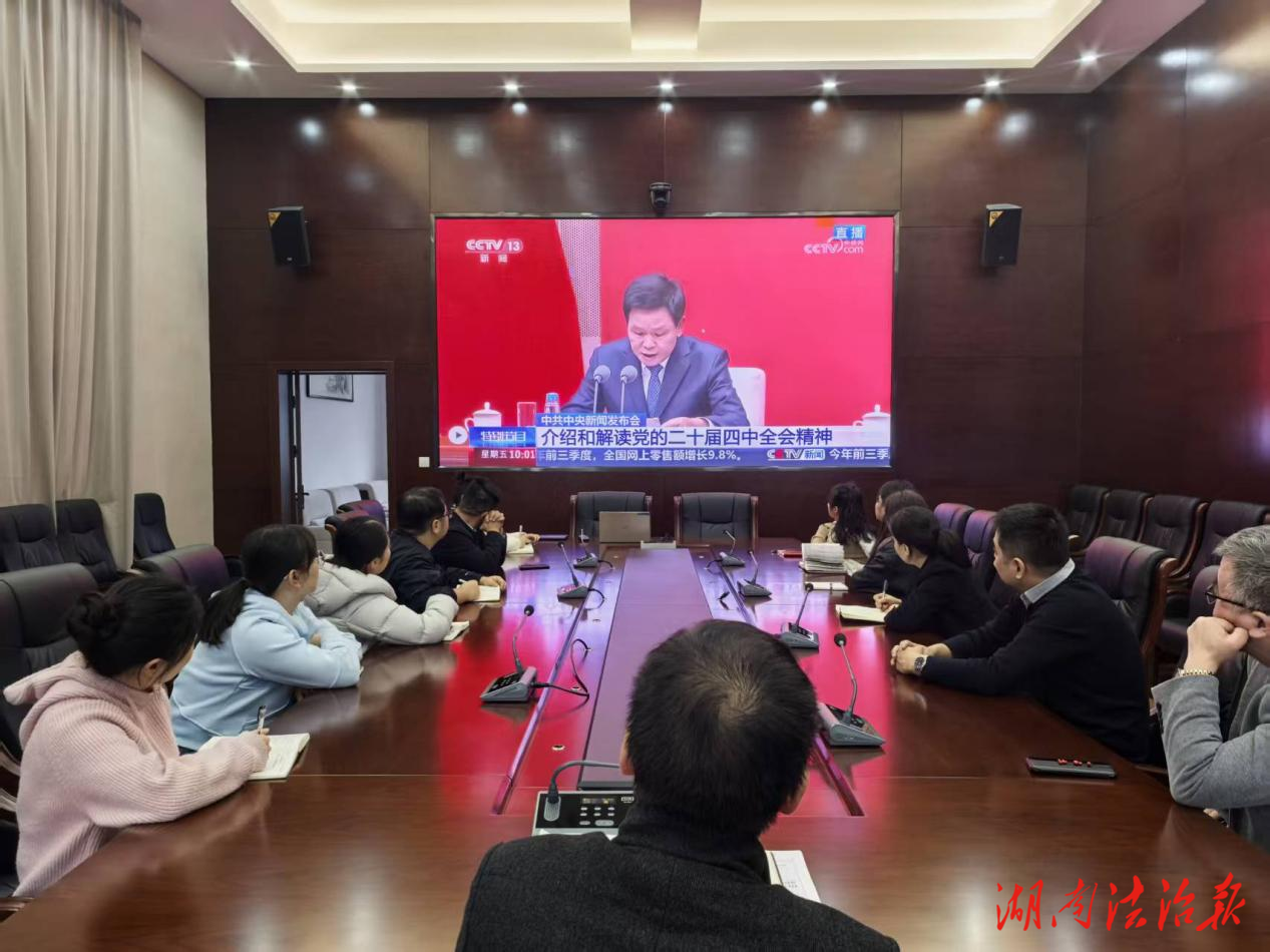 深学细悟全会精神  实干笃行检察担当 ——桃源县人民检察院掀起学习贯彻党的二十届四中全会精神热潮