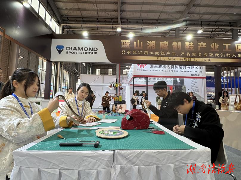 蓝山职中：博览会学生巧手展风采，匠心赋能地方产业发展