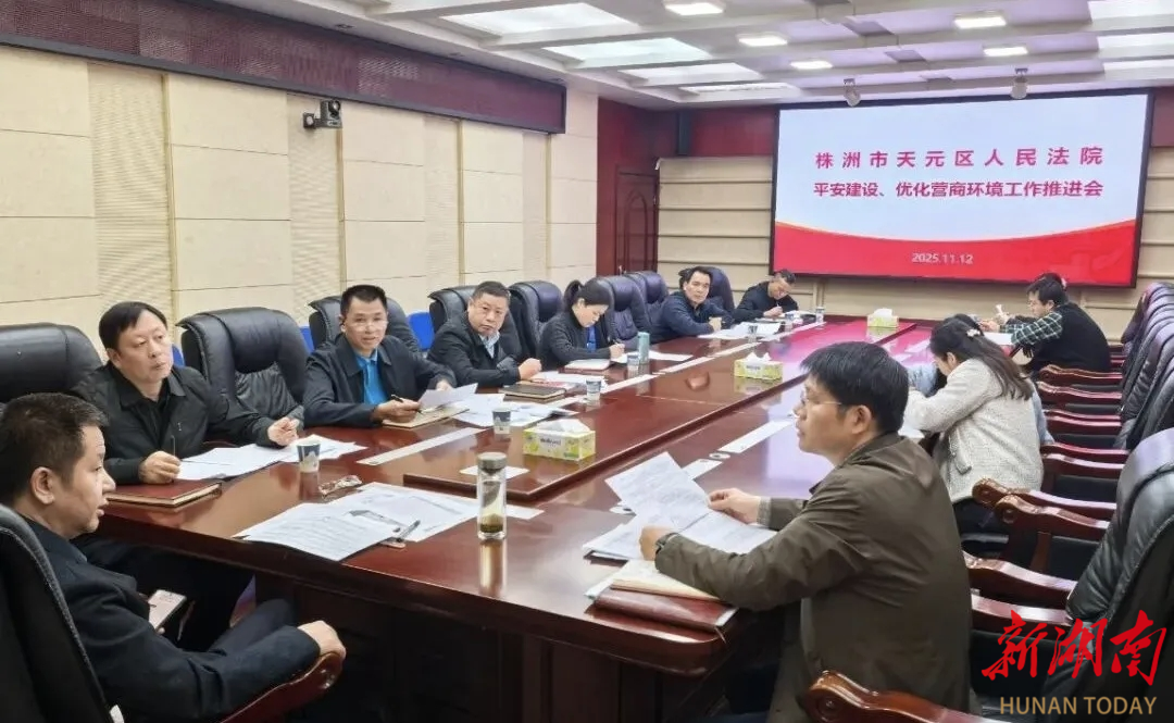 株洲市天元区法院推进平安建设与优化营商环境工作
