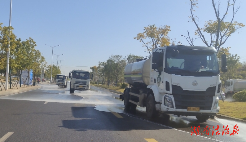 【首位度·洁绿行】冷水滩区环卫和园林中心：洗靓城市颜值，护航2025东盟·湖南（永州）名优产品交易会