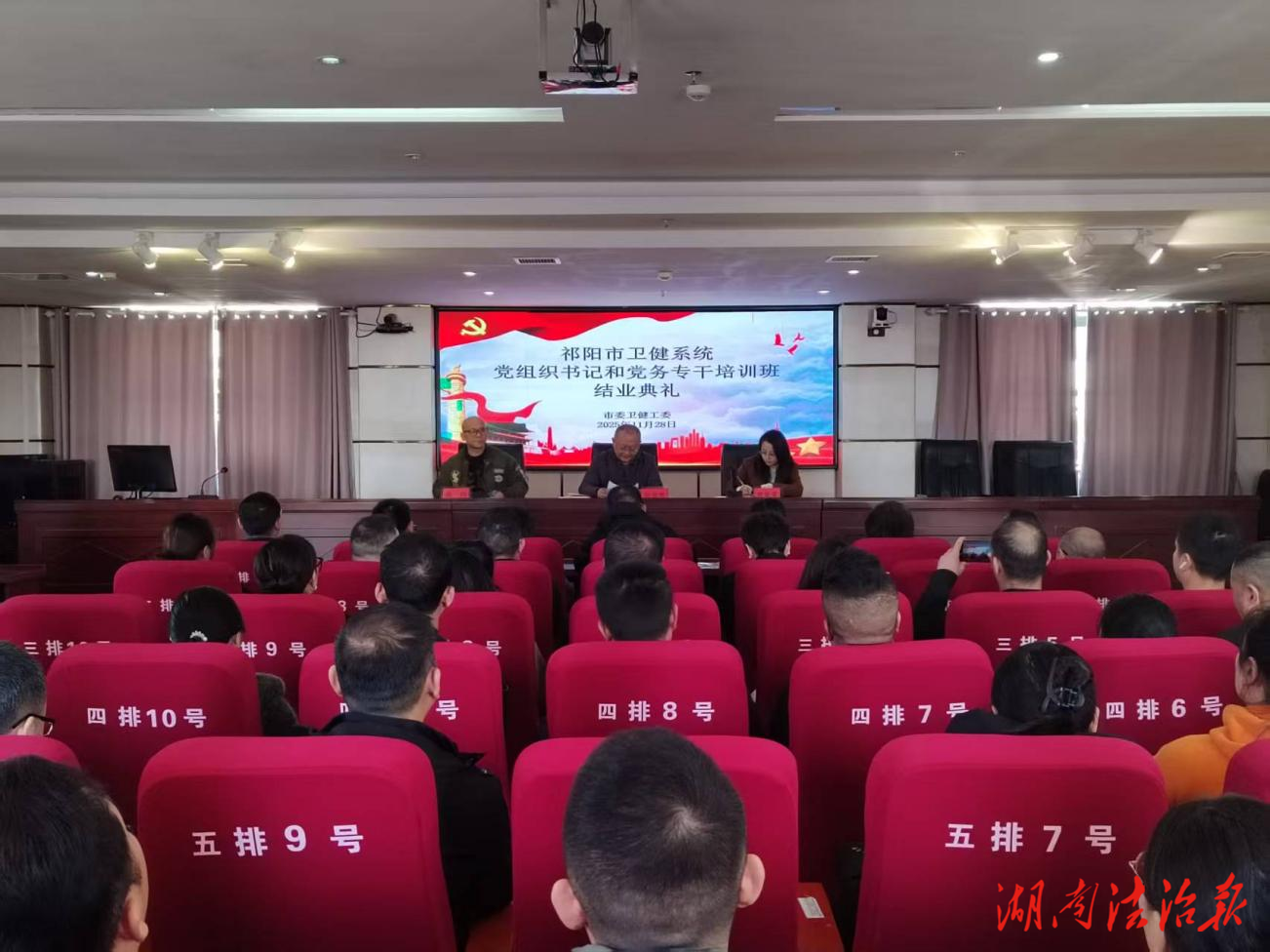 祁阳市卫健系统党组织书记和党务专干培训班圆满收官