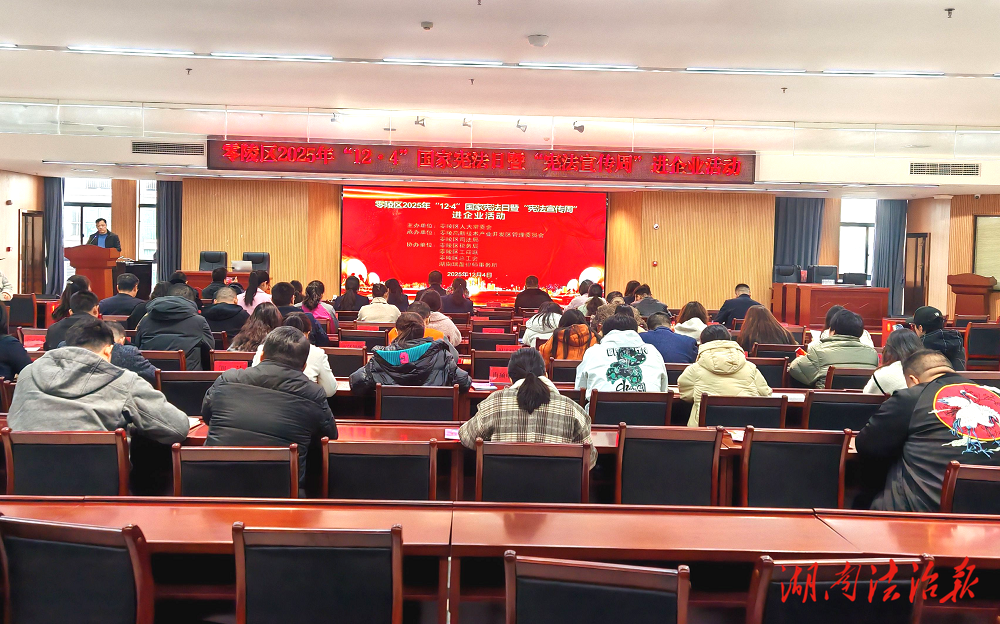 ​零陵区司法局2025年“12·4”国家宪法日暨“宪法宣传周”进企业活动