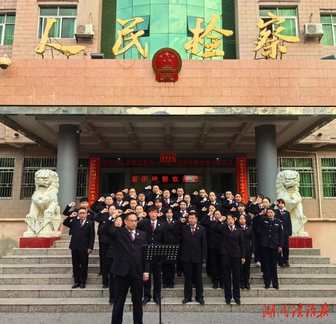 峥峥誓言铭初心 履职担当铸忠诚——新田县人民检察院举行宪法宣誓仪​式