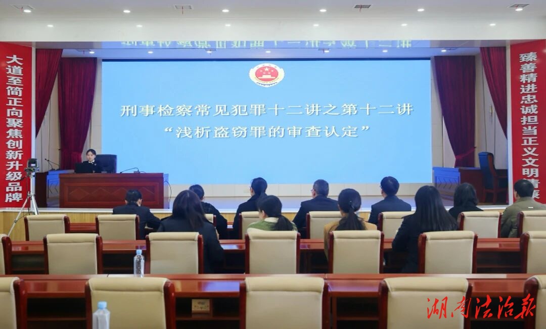 【潇湘检讯】盗窃罪办案面临新趋势？ 这场讲座为检察官“充电赋能”