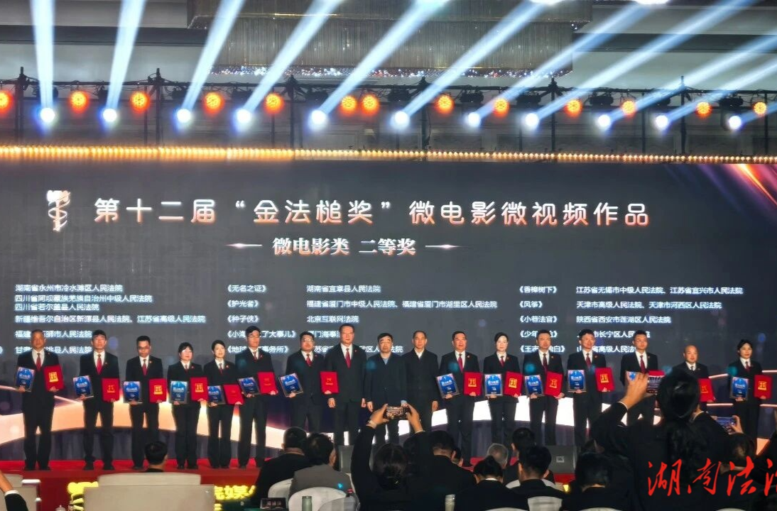 宜章法院法治微電影榮獲“金法槌獎”