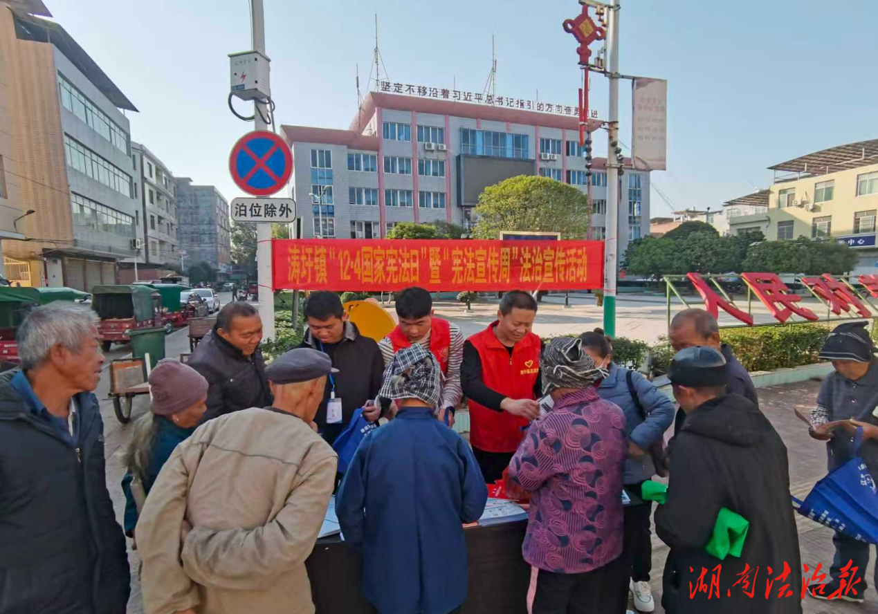 涛圩司法所开展“12.4”国家宪法日暨宪法宣传周宣传活动