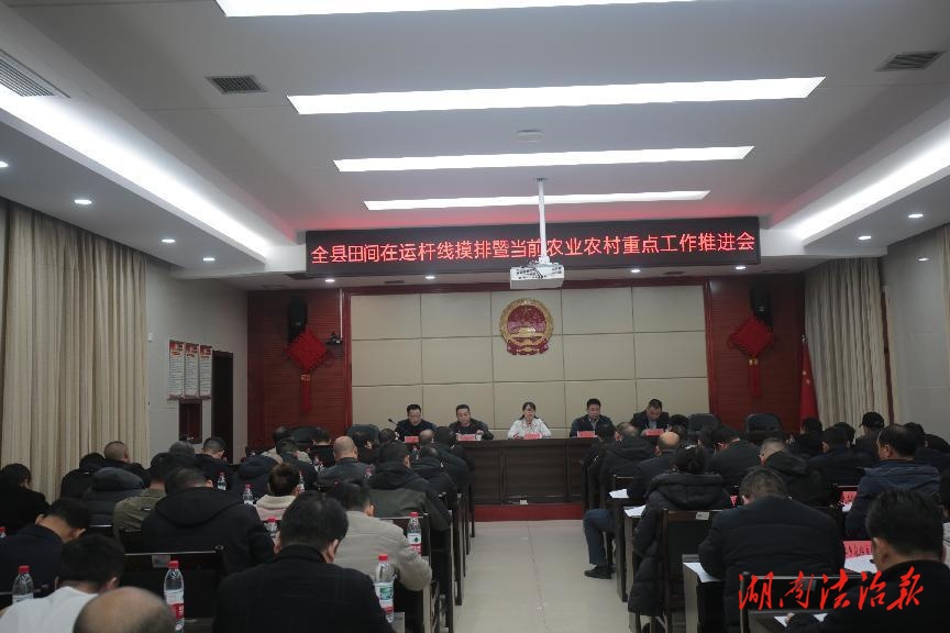 衡阳县田间在运杆线摸排暨当前农业农村重点工作推进会召开