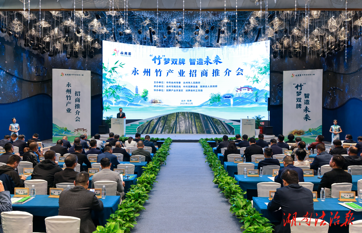 “永商荟”第八期永州竹产业招商推介会在双牌举行
