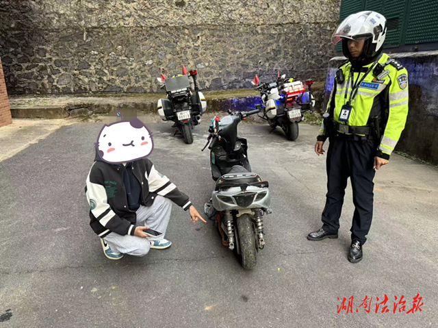 道县：男子“飙车”炫酷  交警依法查处