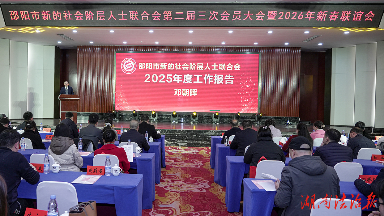 凝聚新力量共绘新蓝图 邵阳市新阶联召开会员大会暨新春联谊会