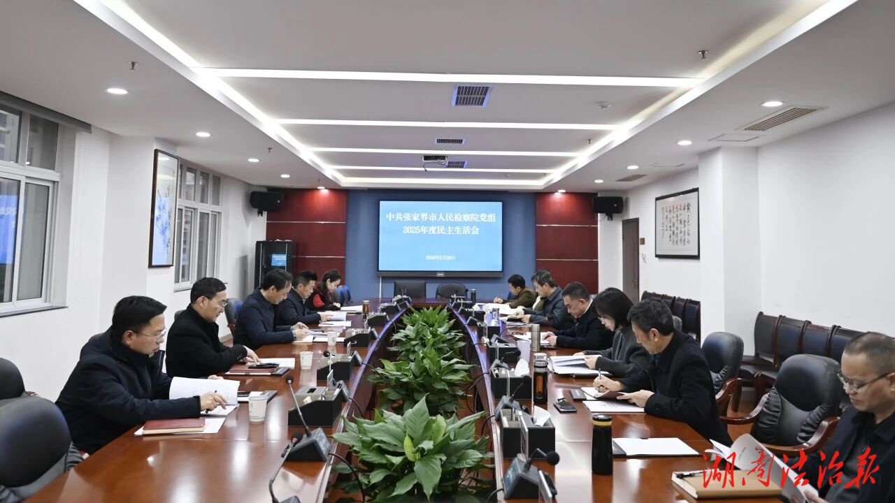 張家界市檢察院黨組召開2025年度民主生活會(huì)