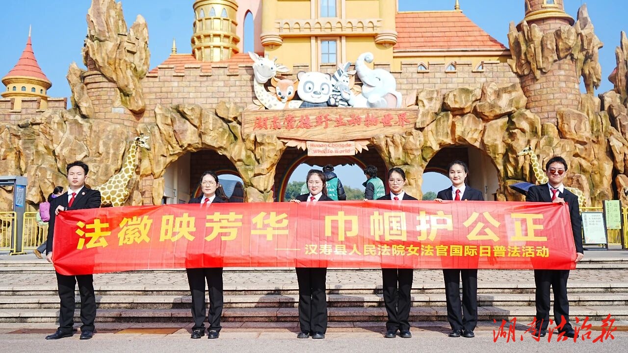 法徽映芳華 巾幗護公正—漢壽法院開展專題普法宣傳