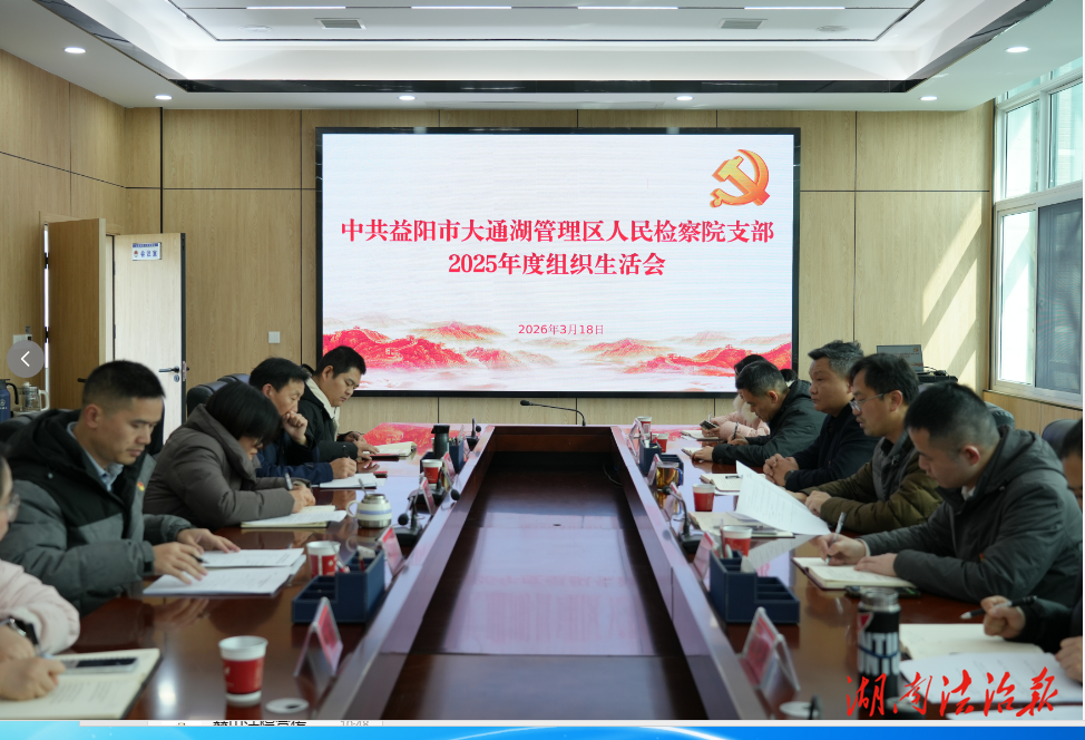 大通湖區(qū)檢察院黨支部召開2025年度  組織生活會(huì)暨民主評(píng)議黨員會(huì)議